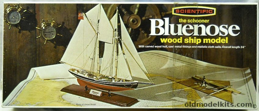 Scientific Schooner Bluenose, 164 plastic model kit